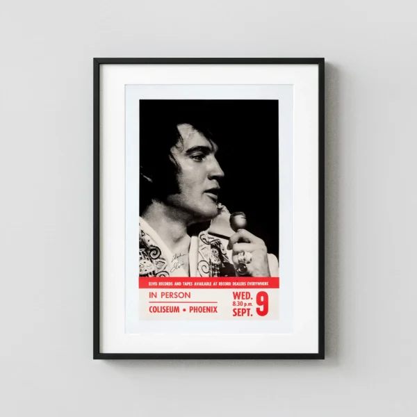 Elvis Presley Phoenix Concert Poster (1970)