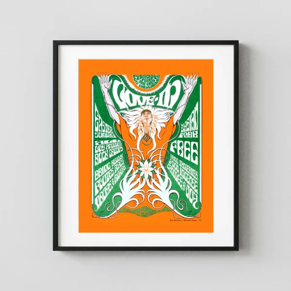 Elysian Park Love-In 1967 L.A. Event, Concert Poster