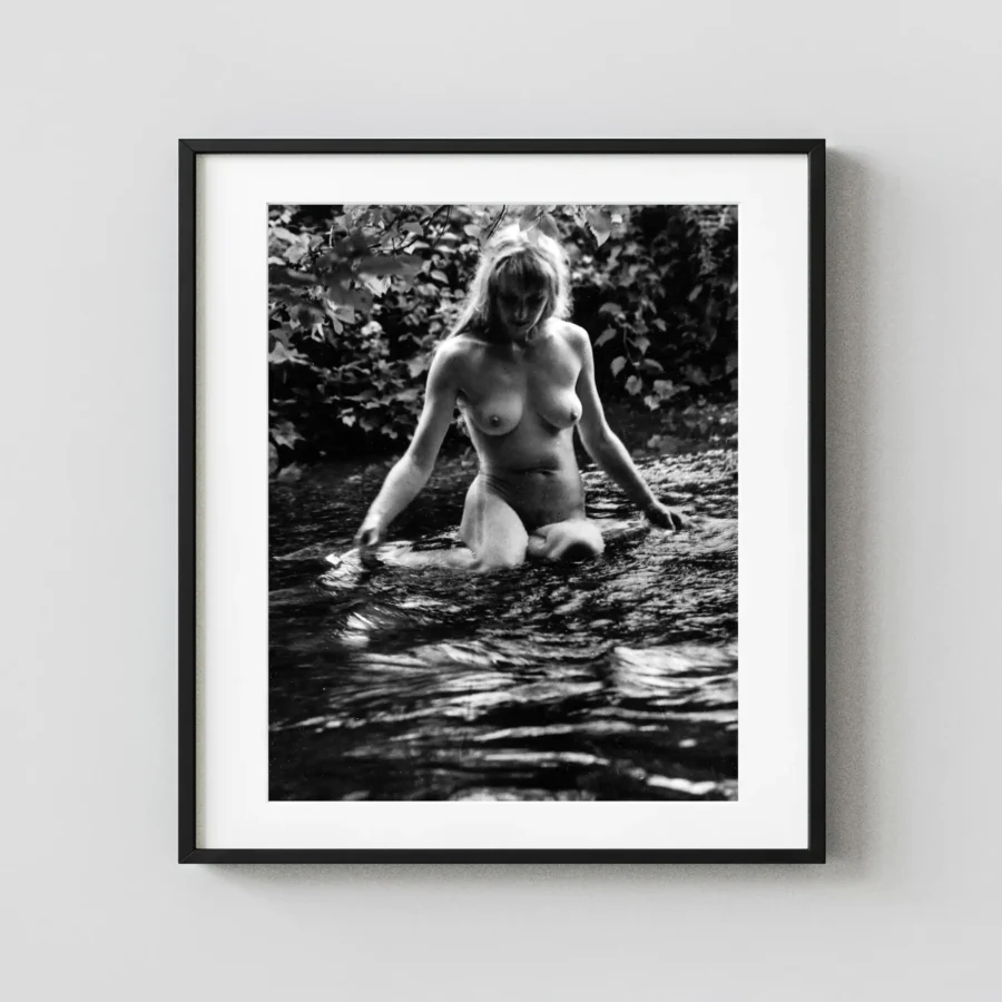 En Plein Air Nudes Of Ingrid Mueller 1970 displayed as a framed wall mockup
