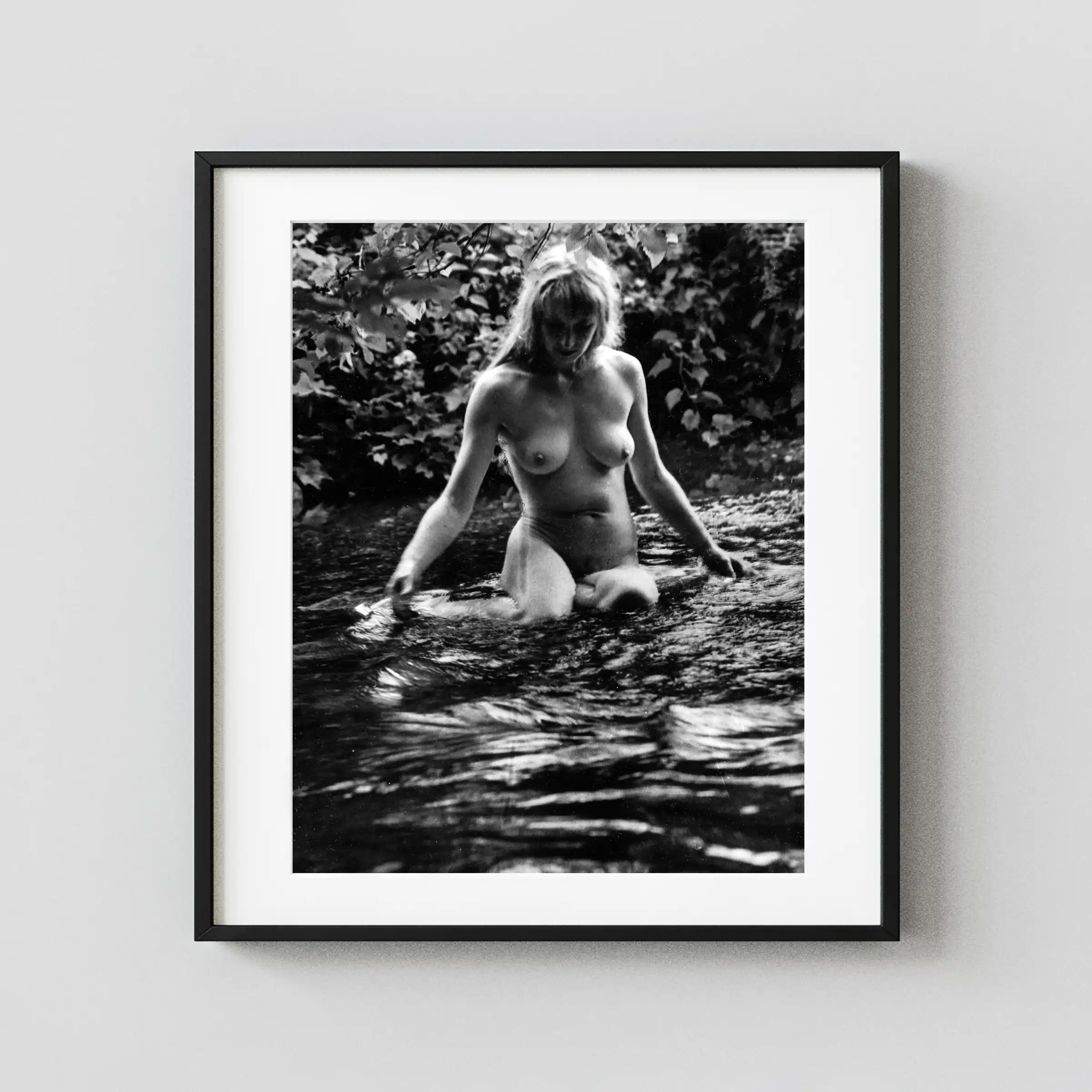 En Plein Air Nudes Of Ingrid Mueller 1970 displayed as a framed wall mockup