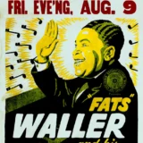Fats Waller "Radio's Harmful Little Armful" 1935 New England Concert Poster