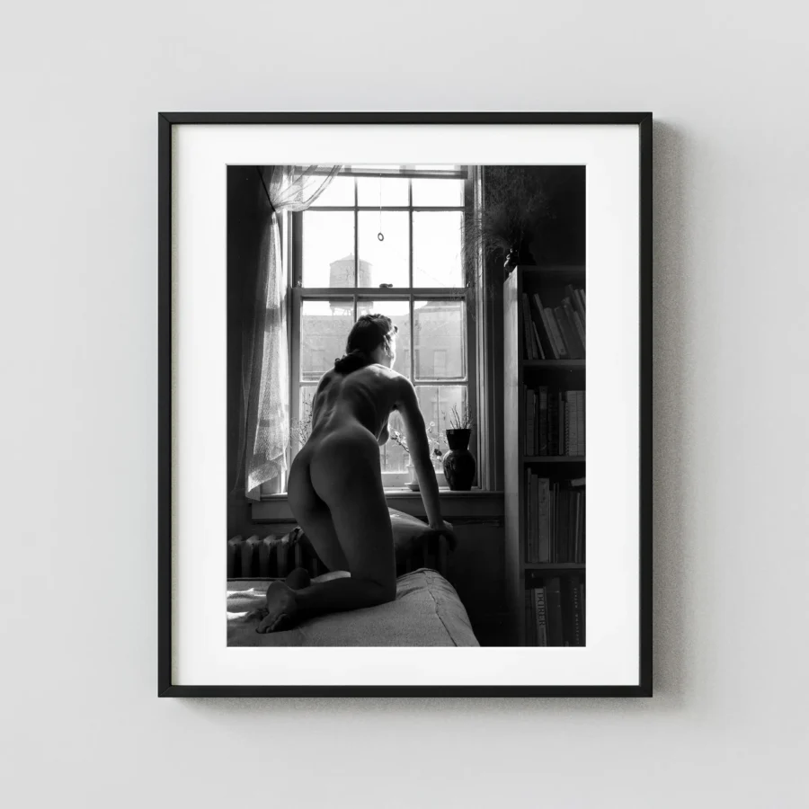 Figure Brooklyn 1939 displayed as a framed wall mockup