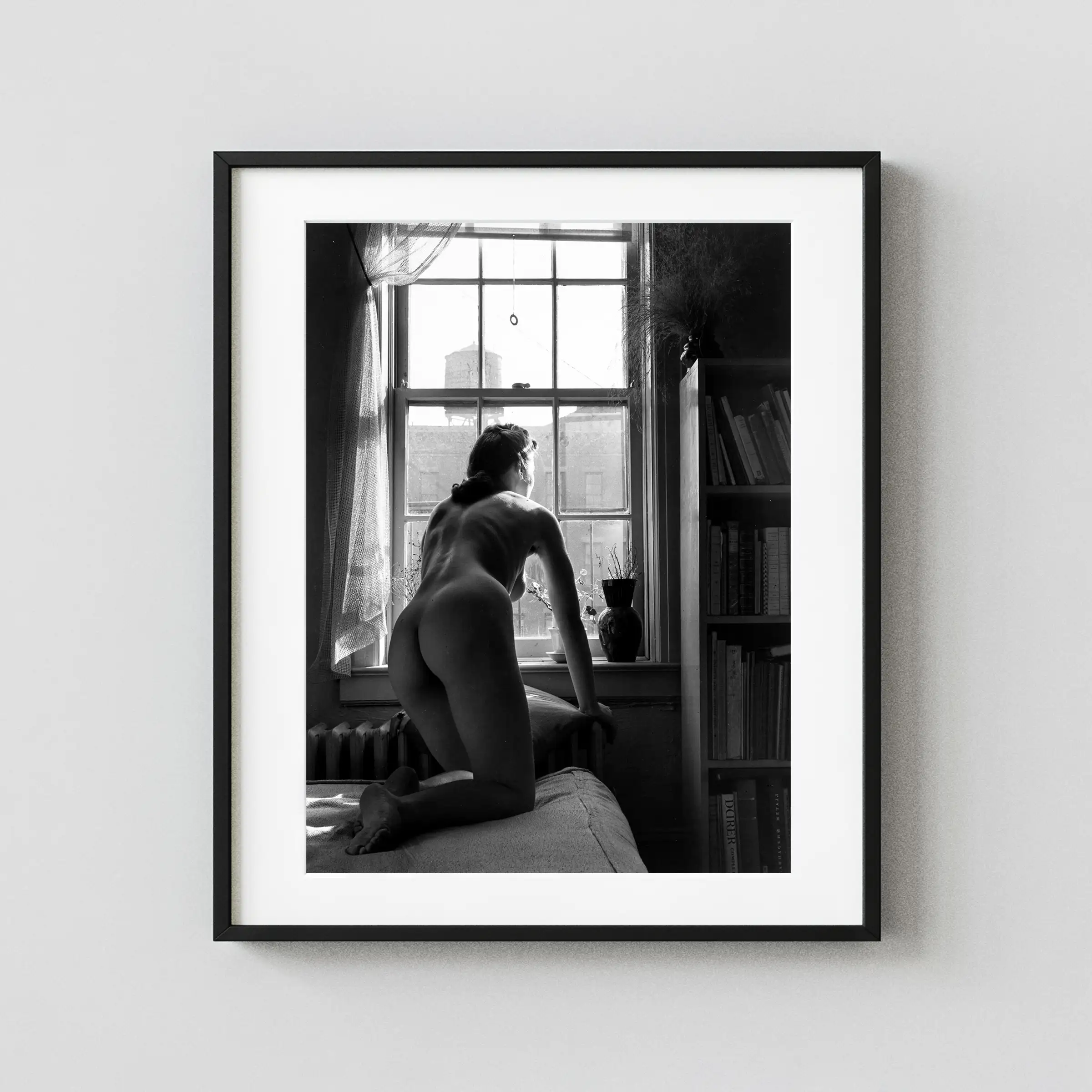 Figure Brooklyn 1939 displayed as a framed wall mockup