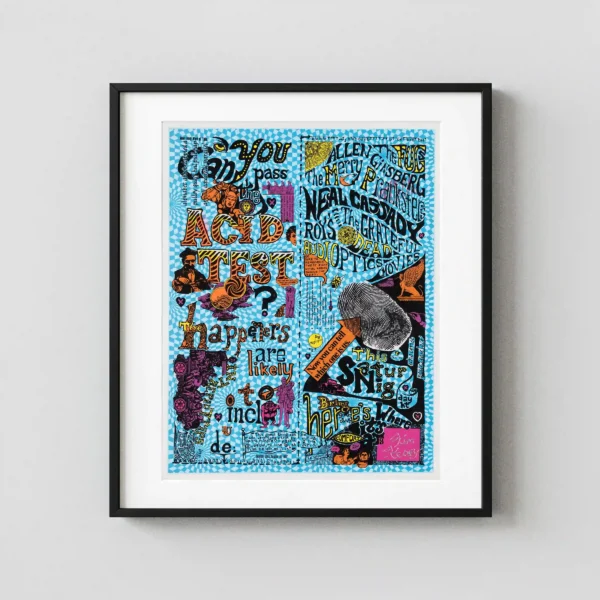 Grateful Dead 1965 Acid Test Colorized Reprint Poster