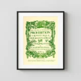 Grateful Dead 1966 "Aid the End of Marijuana Prohibition" Music Poster