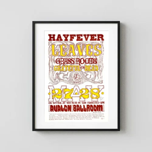 Grateful Dead 1966 "Hayfever" Concert Poster