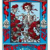 Grateful Dead 1966 "Skeleton & Roses" Concert Poster