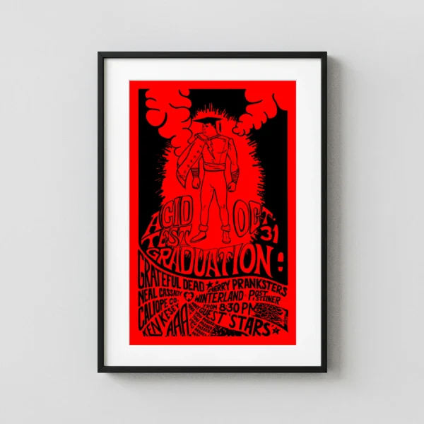 Grateful Dead 1966 Acid Test Graduation Poster