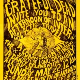 Grateful Dead 1966 Novato, CA "Intergalactic Travel" Handbill Music Poster