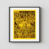Grateful Dead 1966 Novato, CA "Intergalactic Travel" Handbill Music Poster