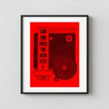 Grateful Dead 1966 Red Day-Glo Acid Test Music Poster