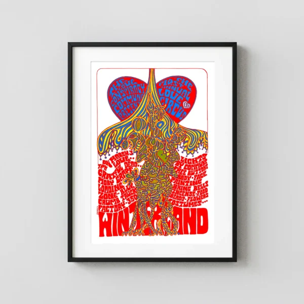 Grateful Dead 1967 "Love Circus" San Francisco Winterland Concert Poster