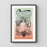 Grateful Dead 1967 Fillmore Auditorium Concert Poster