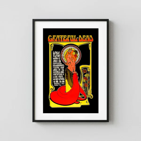 Grateful Dead 1967 Vancouver, B.C. Dante's Inferno Poster
