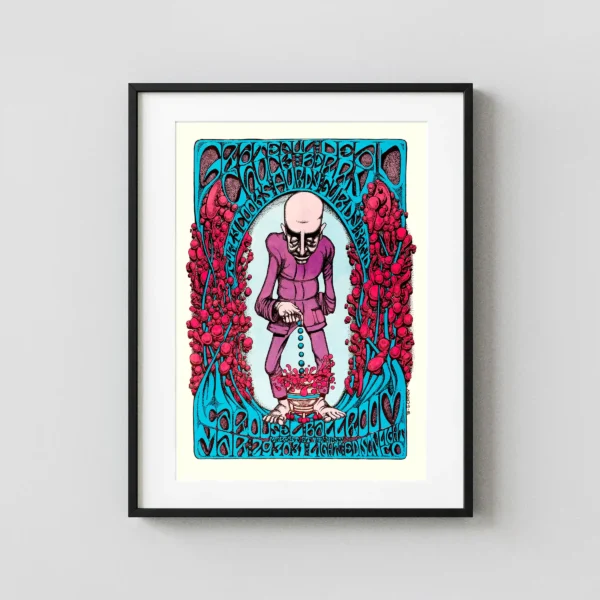 Grateful Dead 1968 "Berry Dropper" Carousel Ballroom Concert Poster