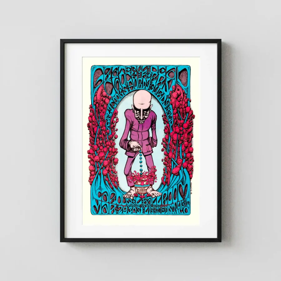 Grateful Dead 1968 "Berry Dropper" Carousel Ballroom Concert Poster