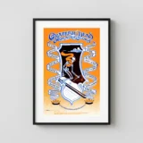 Grateful Dead 1968 Kings Beach, Lake Tahoe Concert Poster