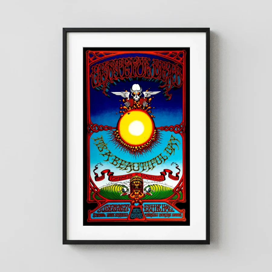 Grateful Dead 1968 Hawaiian Aoxomoxoa Concert Poster