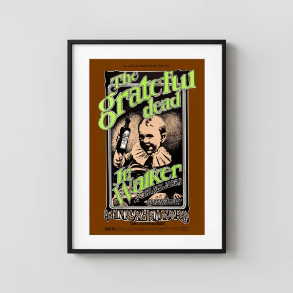 Grateful Dead 1969 Fillmore West Concert Poster
