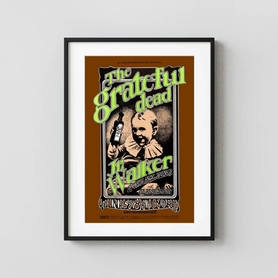 Grateful Dead 1969 Fillmore West Concert Poster