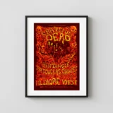 Grateful Dead 1969 Fillmore West Poster