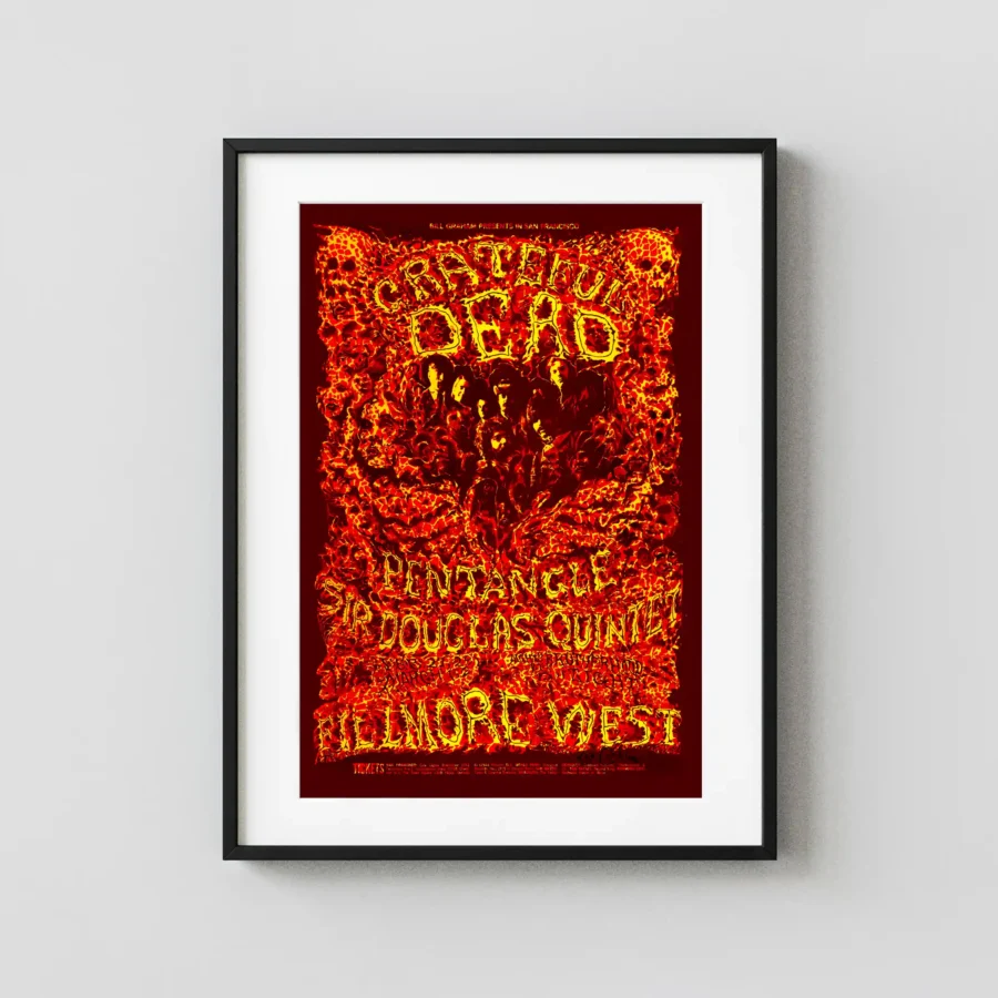 Grateful Dead 1969 Fillmore West Poster