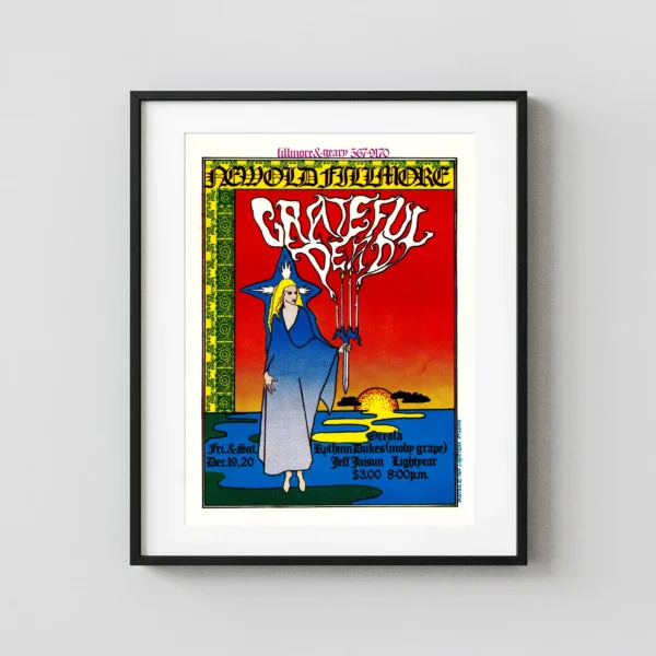 Grateful Dead 1969 San Francisco New, Old Fillmore Handbill Music Poster