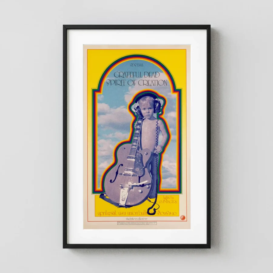 Grateful Dead 1969 University of Utah "SDS Ball" Concert Poster