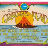 Grateful Dead 1970 Sacramento, CA "Volcano" Concert Poster