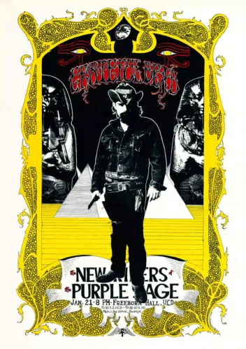 Grateful Dead 1971 Davis, CA College-Campus Concert Poster