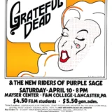 Grateful Dead 1971 Lancaster, PA Concert Poster