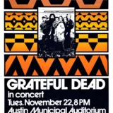 Grateful Dead 1972 Austin, TX Concert Poster