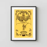 Grateful Dead 1972 Veneta, OR "Nancy's Honey Yoghurt" Concert Poster
