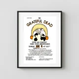Grateful Dead 1974 Des Moines, IA Sunday Afternoon Concert Poster