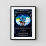 Grateful Dead 1978 "Blue Rose" Winterland San Francisco Concert Poster