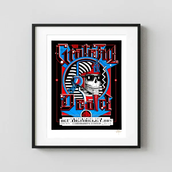 Grateful Dead 1984 Berkeley, CA "Pharoh" Concert Poster