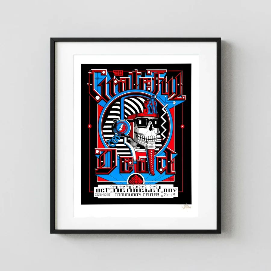 Grateful Dead 1984 Berkeley, CA "Pharoh" Concert Poster