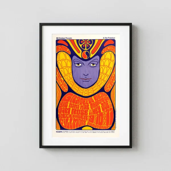 Grateful Dead, Big Mama Thornton 1966 Fillmore Poster