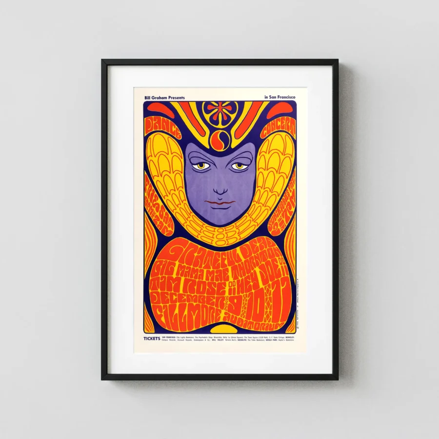 Grateful Dead, Big Mama Thornton 1966 Fillmore Poster