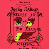 Grateful Dead, Bo Diddley 1972 Day-Glo Hells Angels New York City Concert Poster