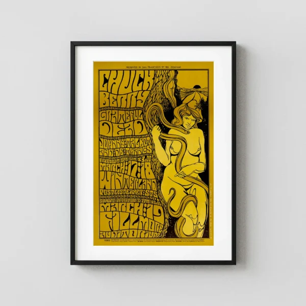 Grateful Dead, Chuck Berry 1967 Fillmore & Winterland Concert Poster