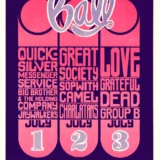 Grateful Dead, Janis Joplin, Grace Slick 1966 Fillmore Poster