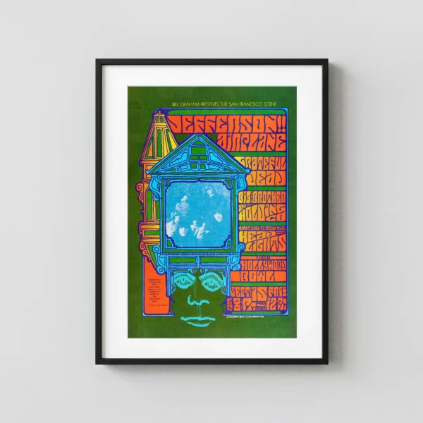 Grateful Dead, Jefferson Airplane 1967 Hollywood Bowl L.A. Concert Poster