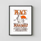 Grateful Dead, Joan Baez 1966 "Peace", Winnie the Pooh Mt. Tamalpais Poster