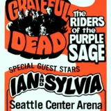 Grateful Dead, NRPS 1971 Seattle, WA Day-Glo Concert Poster