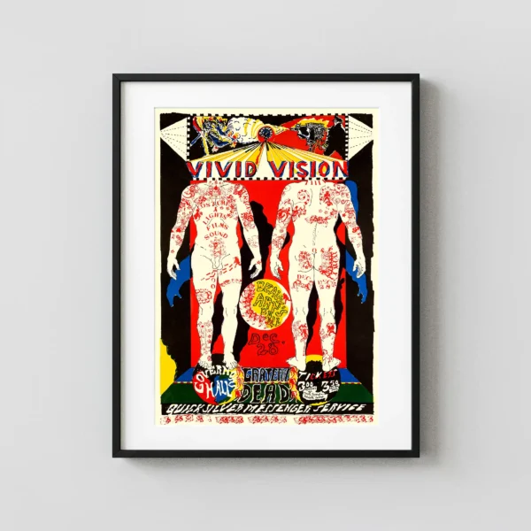 Grateful Dead, Quicksilver 1966 Sacramento, CA Concert Poster