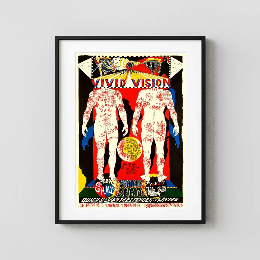 Grateful Dead, Quicksilver 1966 Sacramento, CA Concert Poster