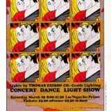 Grateful Dead, Santana 1969 Las Vegas, NV Ice Rink Concert Poster