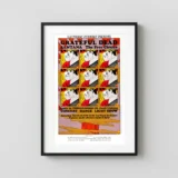 Grateful Dead, Santana 1969 Las Vegas, NV Ice Rink Concert Poster