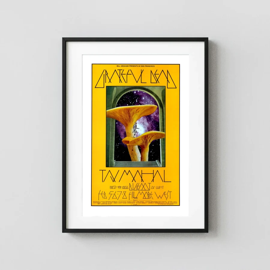 Grateful Dead, Taj Mahal 1970 Fillmore West Concert Poster